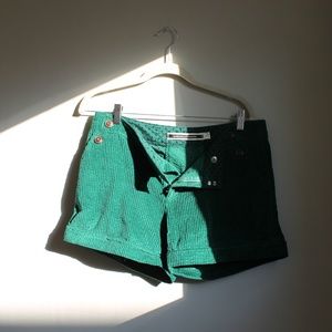 [Anthropologie] Green Corduroy Shorts